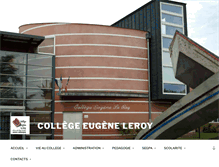 Tablet Screenshot of collegeleroy.com